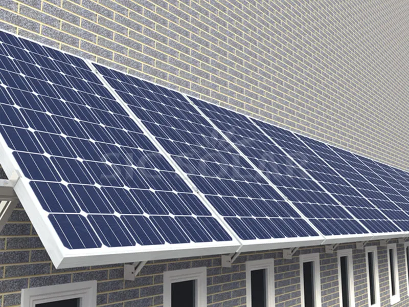 जर्मनी में 10KW सोलर पैनल वॉल माउंटिंग सिस्टम
