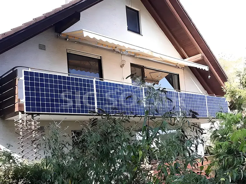 डेनमार्क में 2.5 किलोवाट सौर बालकनी ब्रैकेट