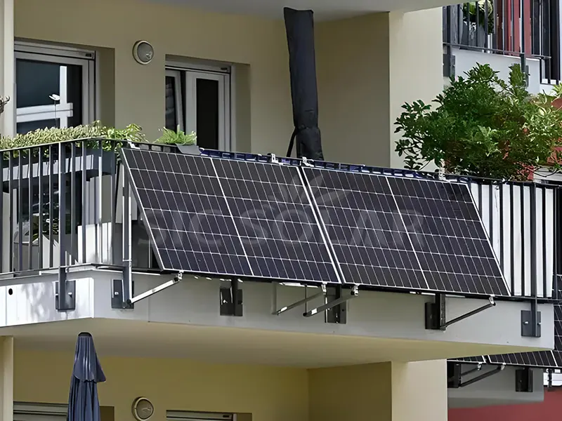 आयरलैंड में 2KW बालकनी आसान सौर ब्रैकेट