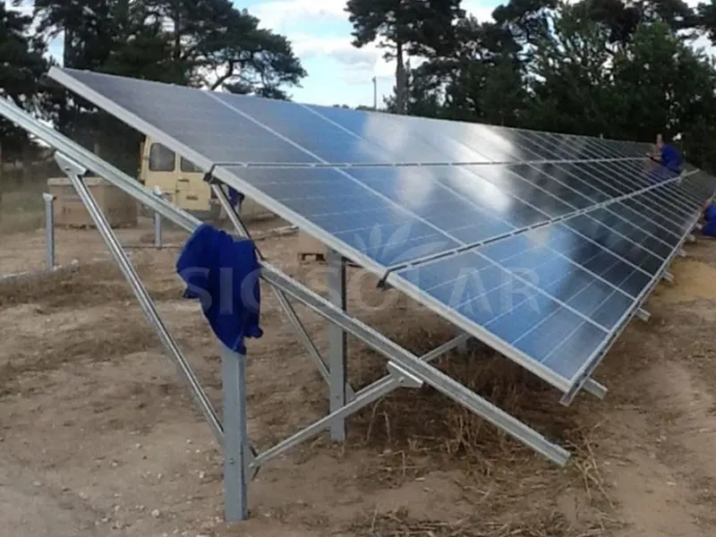 इंडोनेशिया में 50KW सोलर Y टाइप ग्राउंड माउंटिंग सिस्टम
