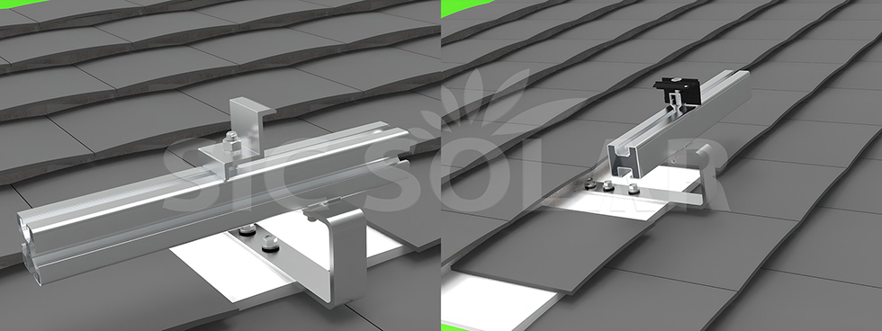 Solar Panel Tile Roof Hook Kit